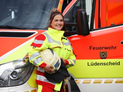 Auszubildende Feuerwehr Stadt Lüdenscheid Auszubildende Feuerwehr Brandschutzmeisterin Stadt Lüdenscheid